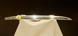Wakizashi made by Osafune Motoshige. Nanboku-chō period. Tokyo National Museum.