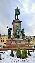 The statue seen from the north.