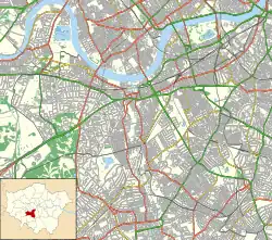 Priory Hospital is located in London Borough of Wandsworth