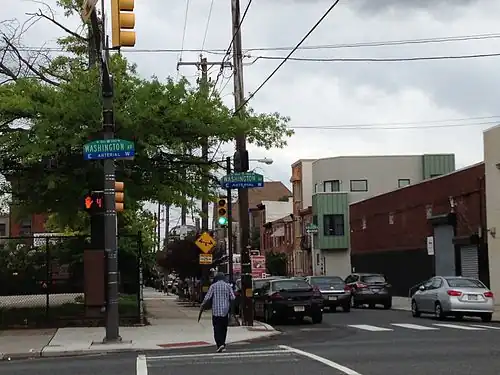 Washington Avenue and 19th Street, looking into Point Breeze