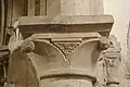 English Romanesque waterleaf capital