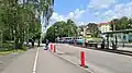 Stop Wavrinskys plats, where the runaway tram started rolling.