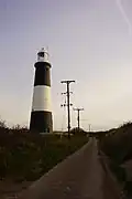 The newly-restored lighthouse in April 2016