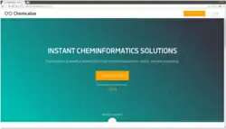 Welcome page of Chemicalize