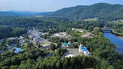 View of Wells River, VT, from the south