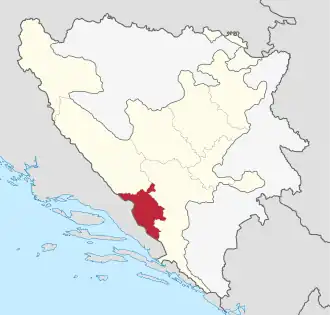 West Herzegovina Canton in Federation of Bosnia and Herzegovina