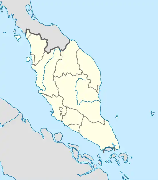 RMAF Subang is located in Peninsular Malaysia