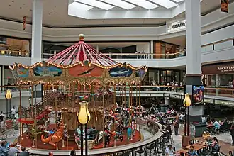 The carousel and food court