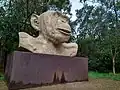 Roet's "White Ape" sculpture, on display in the McClelland Sculpture Park and Gallery.