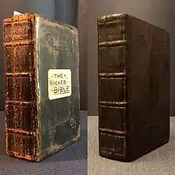 Photos of the 1631 "Wicked Bible"