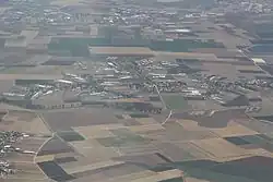 Aerial view of Moshav Barak