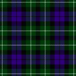 Probable tartan of 75th Highland or Stirlingshire Regiment, also known as Wilsons' pattern "No. 64 or Abercromby"