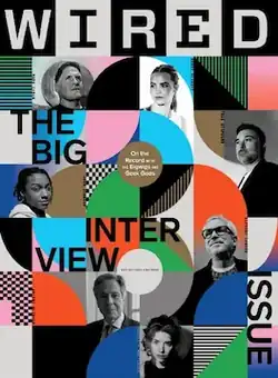 Cover of Wired US magazine titled as The Big Interview Issue