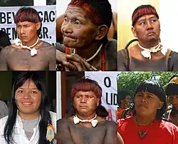 Indigenous Xavante representatives