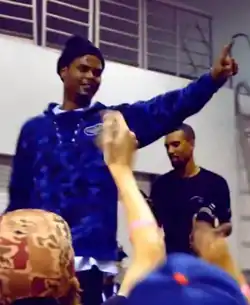 Xavier Wulf performing in 2016