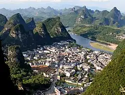 The town of Yangshuo
