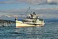 ZSG Paddle steamer Stadt Zürich at Zürichhorn landing gate