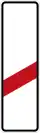 Sign 162-10 / 162-20 One-striped warning for railroad crossing – 80 m distance
