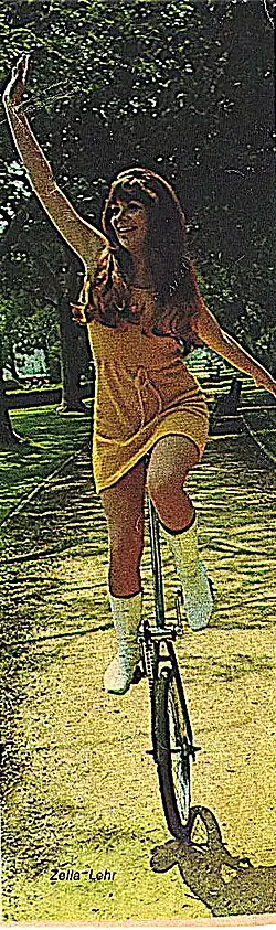 Lehr as The Unicycle Girl on Hee Haw