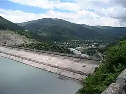 Hydroelectric dam on the Aragvi