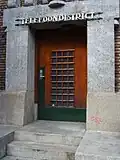 Side door on the south side, Neude square, Utrecht, 2008.
