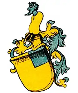 Coat of arms of the Zollikofer von Altenklingen from 1585