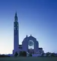 The basilica under lighting