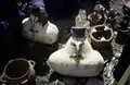 A market with churn pots of a typical form, Tleta Beni Oulid, 1997
