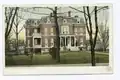 Pictured here from c. 1870 to 1934, as originally designed and constructed as a Victorian / French Second Empire and Italianate varied styles of architecture from the 1870s era mansion, designed by noted Baltimore and Maryland architect, Richard Snowden Andrews (1830–1903).