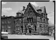 Newburgh Savings Bank (1866–68), Newburgh, New York. Frederick C. Withers, architect.